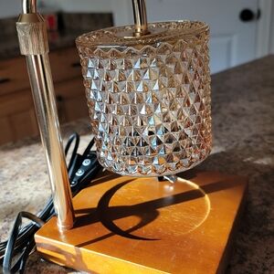 Crystal Patterned Gold and Brown Lantern🎁